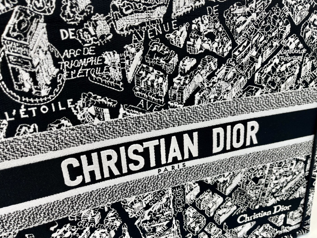 巴黎地图大号Book Tote 手袋由 Dior 女装创意总监玛丽亚·嘉茜娅·蔻丽 (Maria Gra