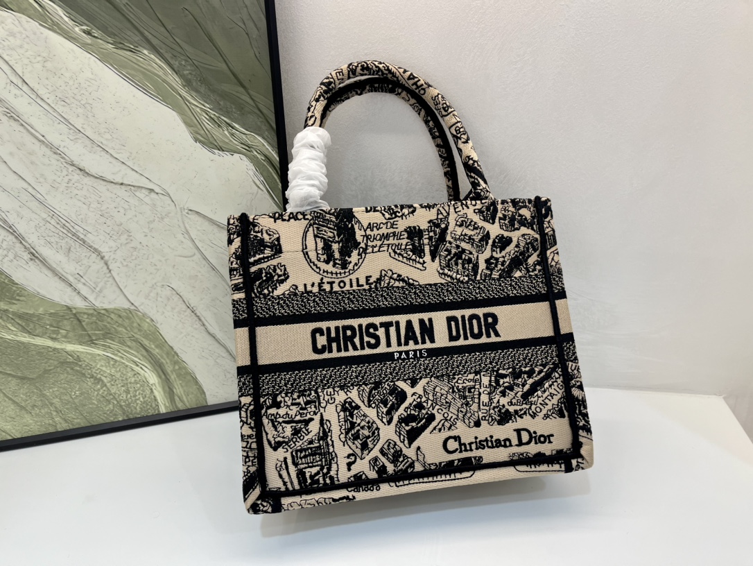 巴黎地图小号Book Tote 手袋由 Dior 女装创意总监玛丽亚·嘉茜娅·蔻丽 (Maria Gra