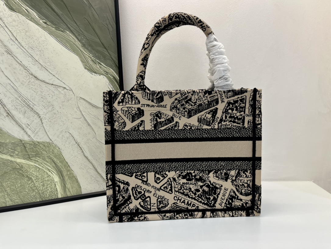 巴黎地图小号Book Tote 手袋由 Dior 女装创意总监玛丽亚·嘉茜娅·蔻丽 (Maria Gra