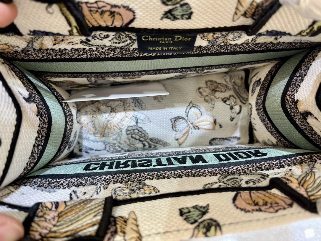 织带蝴蝶小号Book Tote 手袋由 Dior 女装创意总监玛丽亚·嘉茜娅·蔻丽 (Maria Gra