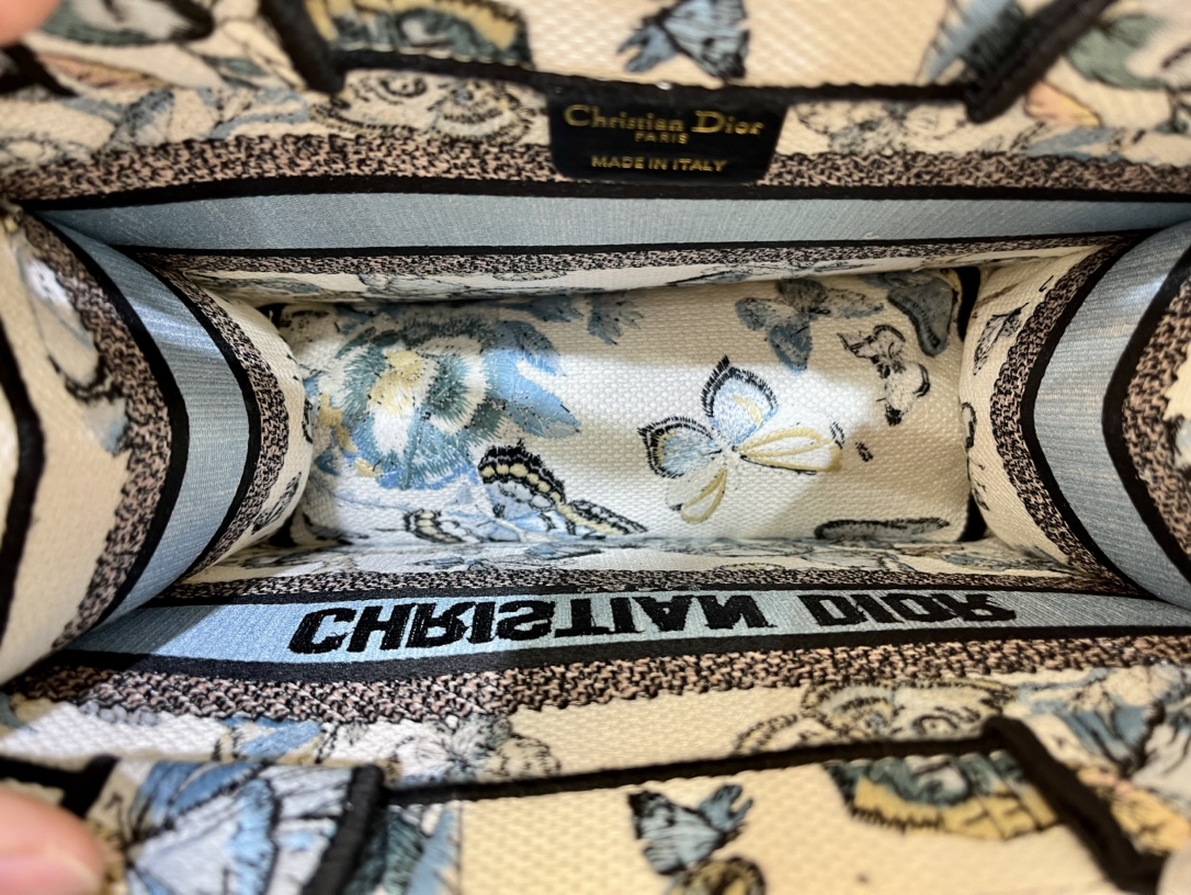 织带蝴蝶小号Book Tote 手袋由 Dior 女装创意总监玛丽亚·嘉茜娅·蔻丽 (Maria Gra