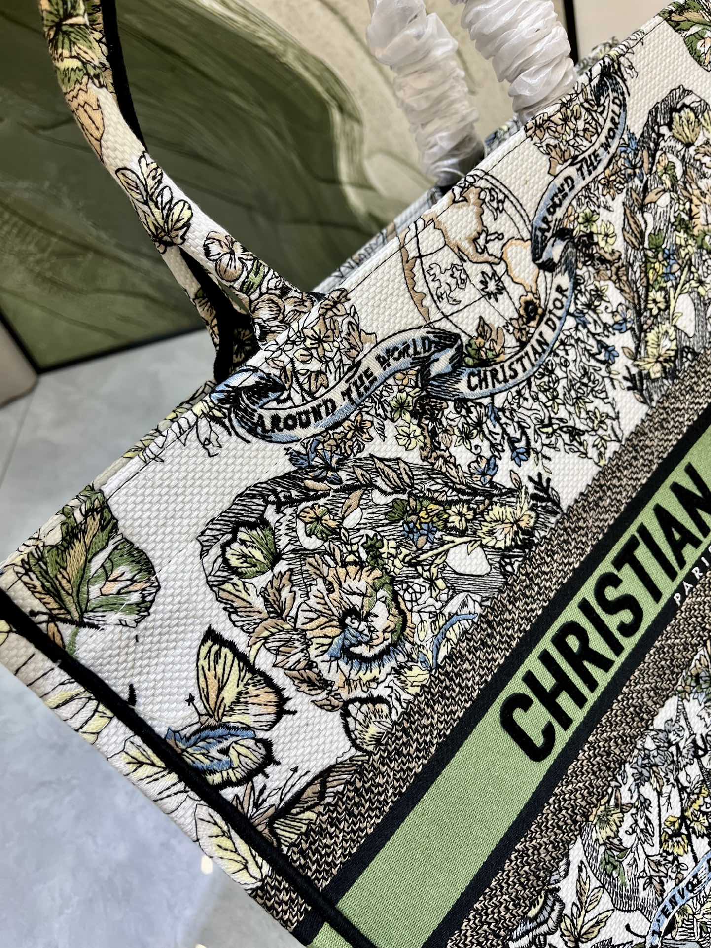 地球系列Book Tote 手袋由 Dior 女装创意总监玛丽亚·嘉茜娅·蔻丽 (Maria Grazi