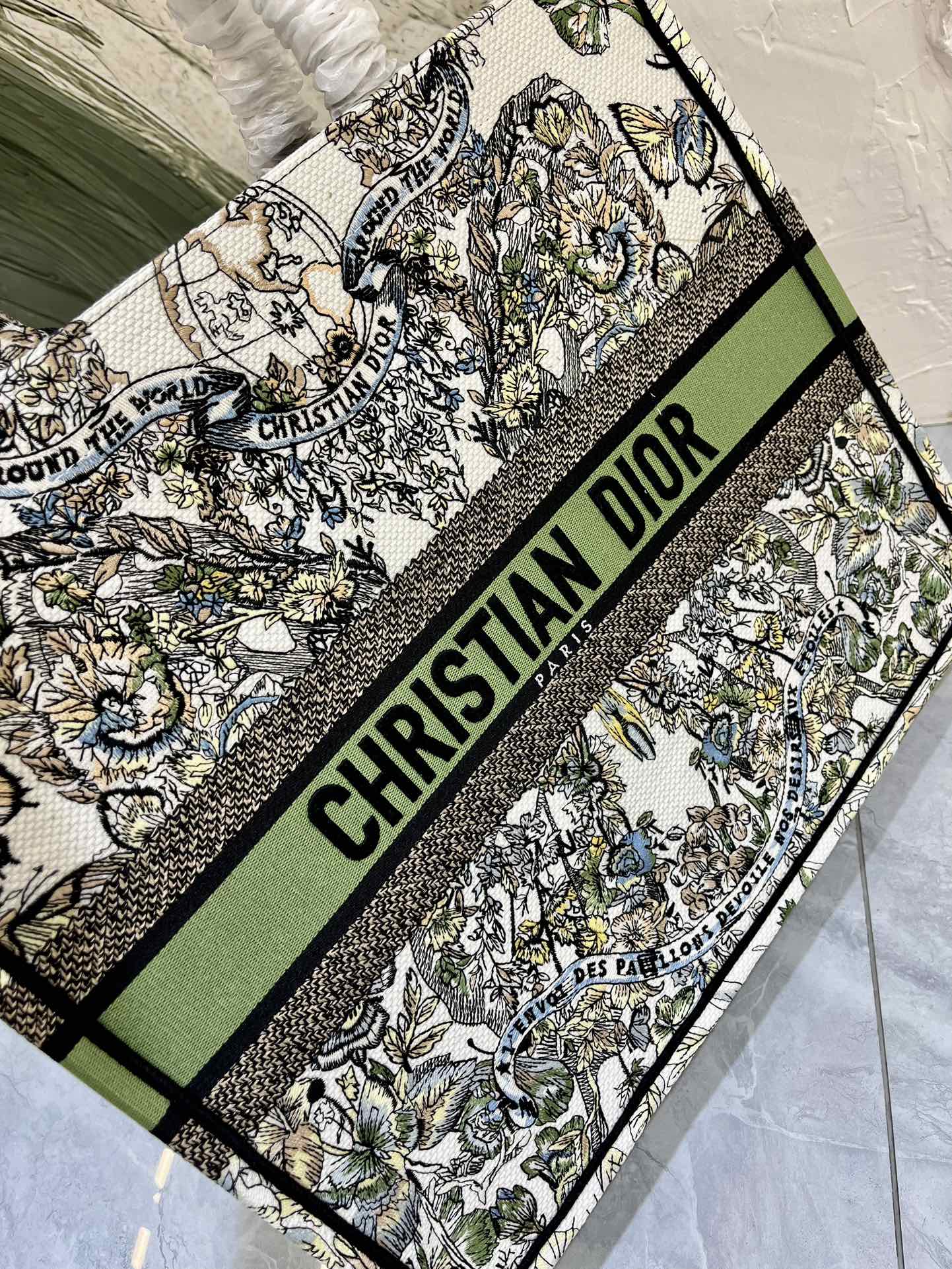 地球系列Book Tote 手袋由 Dior 女装创意总监玛丽亚·嘉茜娅·蔻丽 (Maria Grazi