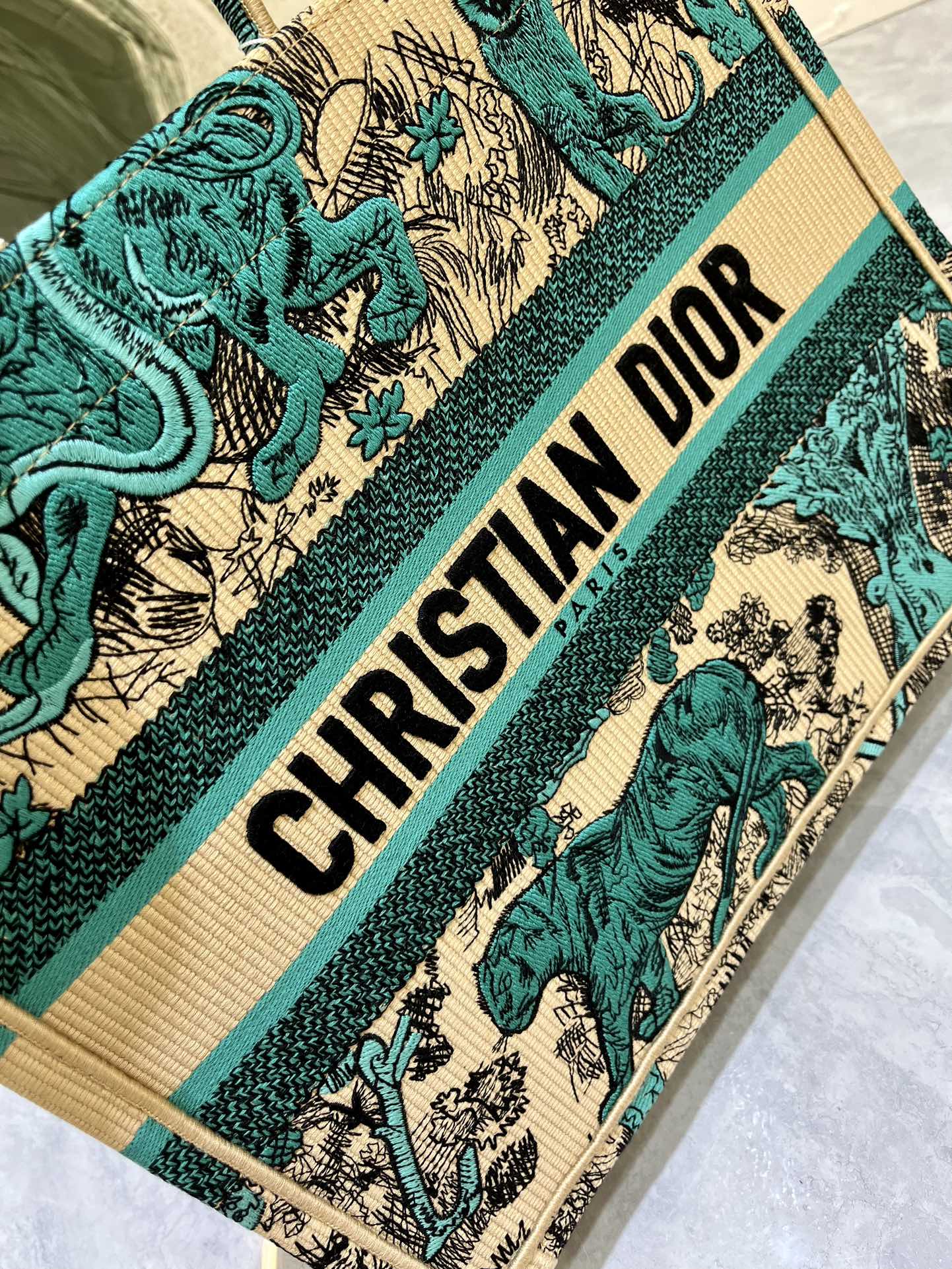 老虎系列Book Tote 手袋由 Dior 女装创意总监玛丽亚·嘉茜娅·蔻丽 (Maria Grazi