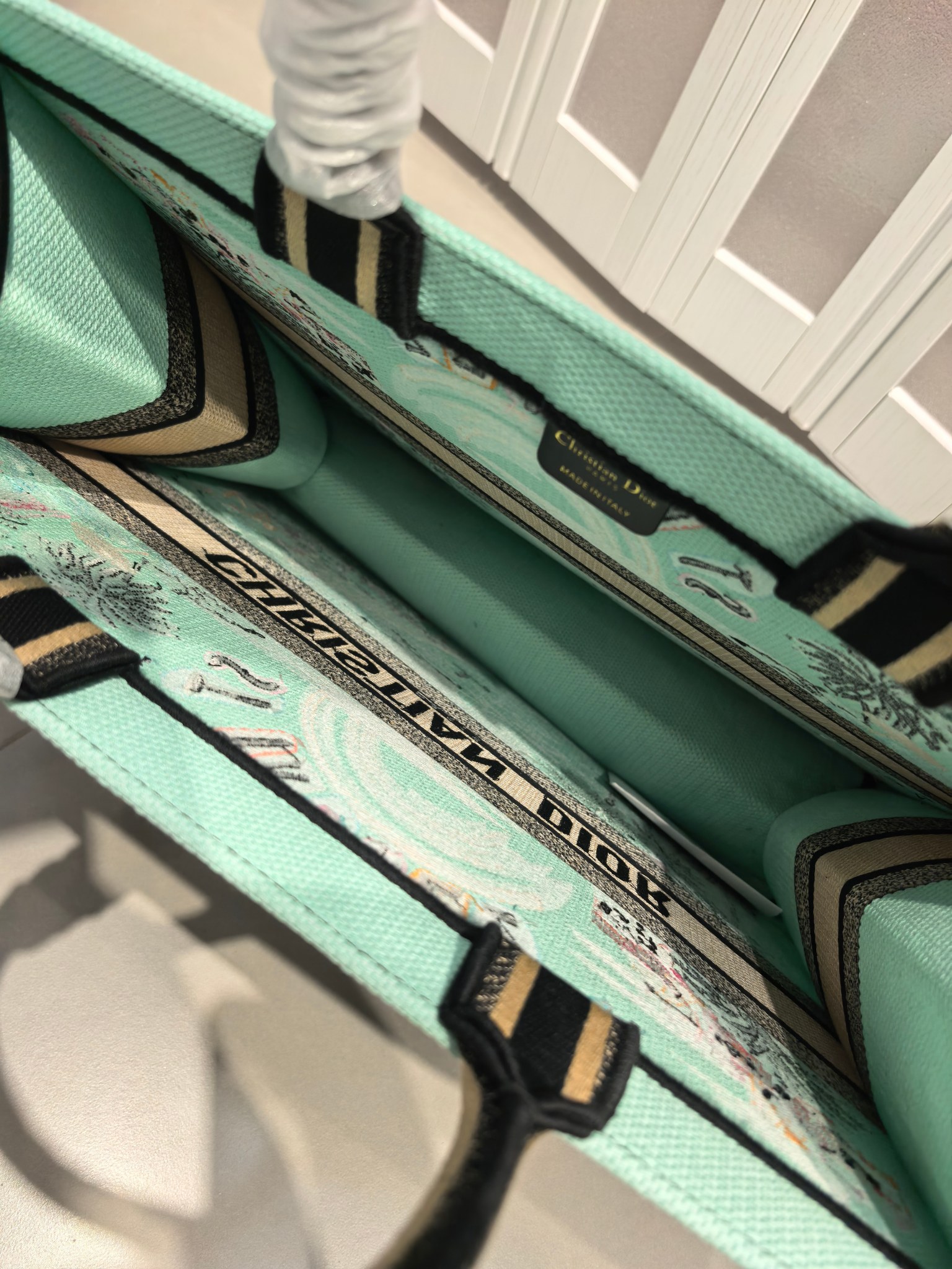 Book Tote 手袋由 Dior 女装创意总监玛丽亚·嘉茜娅·蔻丽 (Maria Grazia Ch