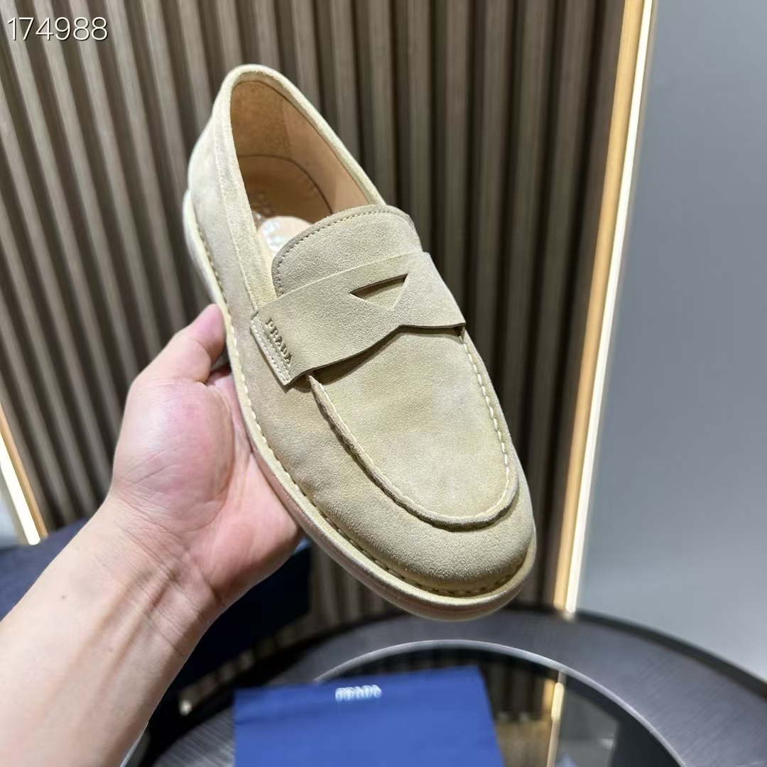Prada Leather Loafers with Enamel Triangle Logo - Modern and Stylish 5 a1745744582865 8830
