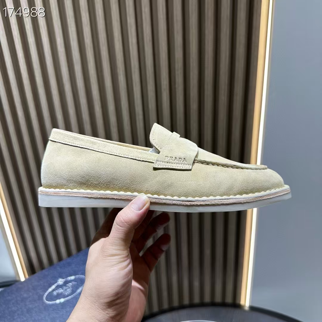 Prada Leather Loafers with Enamel Triangle Logo - Modern and Stylish 4 a1745744582866 1758