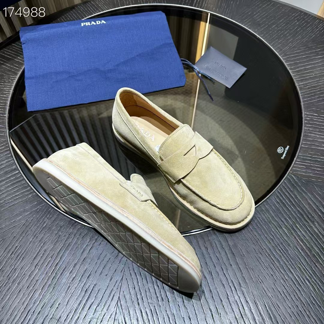 Prada Leather Loafers with Enamel Triangle Logo - Modern and Stylish 8 a1745744584921 4225