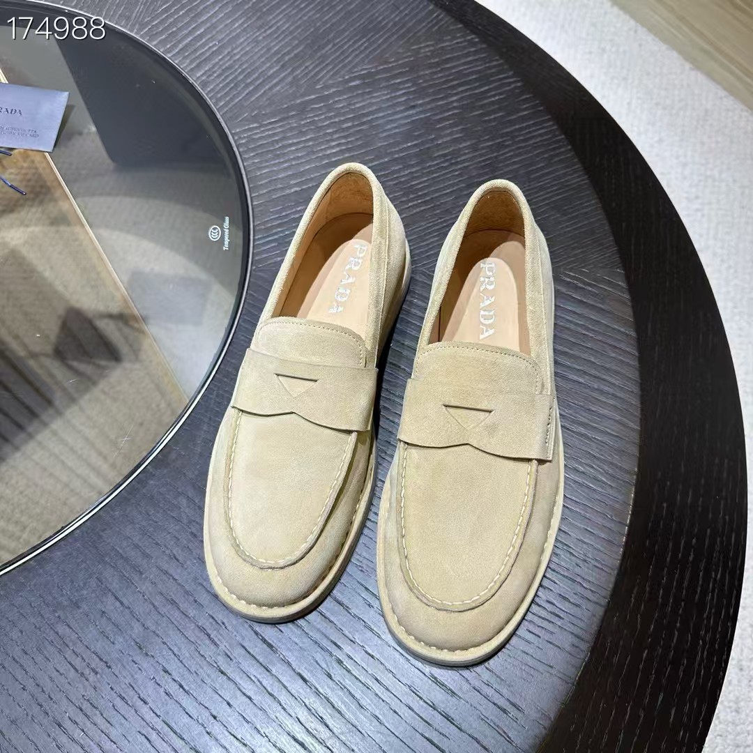 Prada Leather Loafers with Enamel Triangle Logo - Modern and Stylish 9 a1745744584923 5424