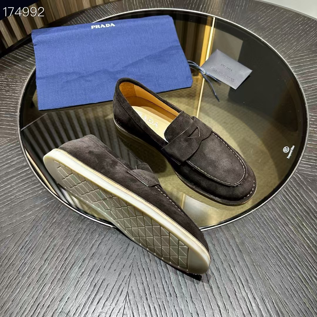 Prada Leather Loafers with Enamel Triangle Logo - Modern & Comfortable 8 a1745744613920 2387