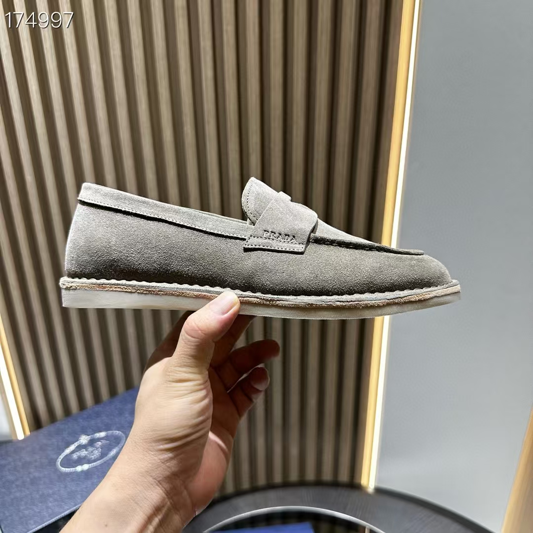 Prada Leather Loafers with Enamel Triangle Logo and Leather Lining 4 a1745744629119 3770