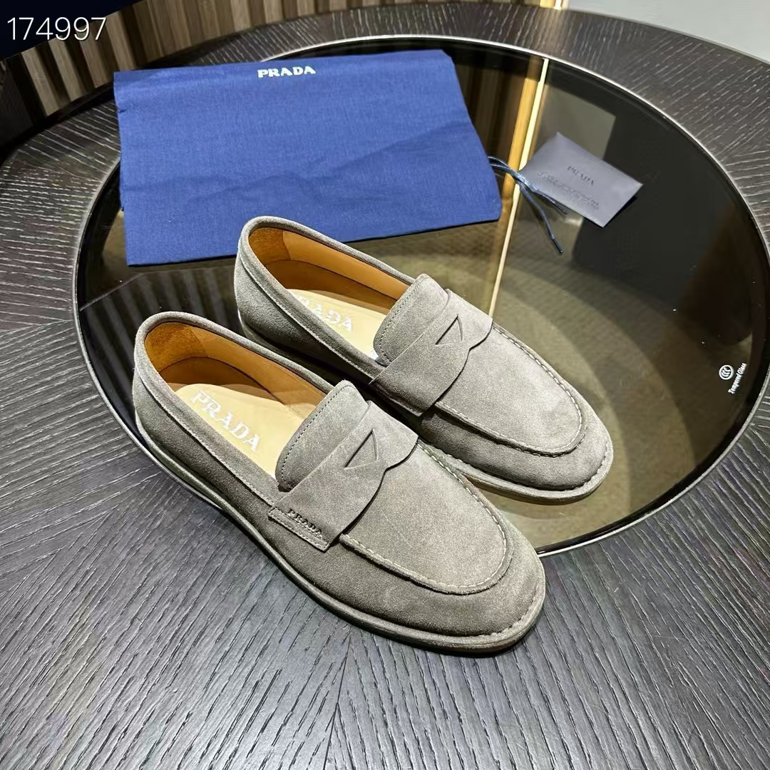 Prada Leather Loafers with Enamel Triangle Logo and Leather Lining 3 a1745744629166 1771
