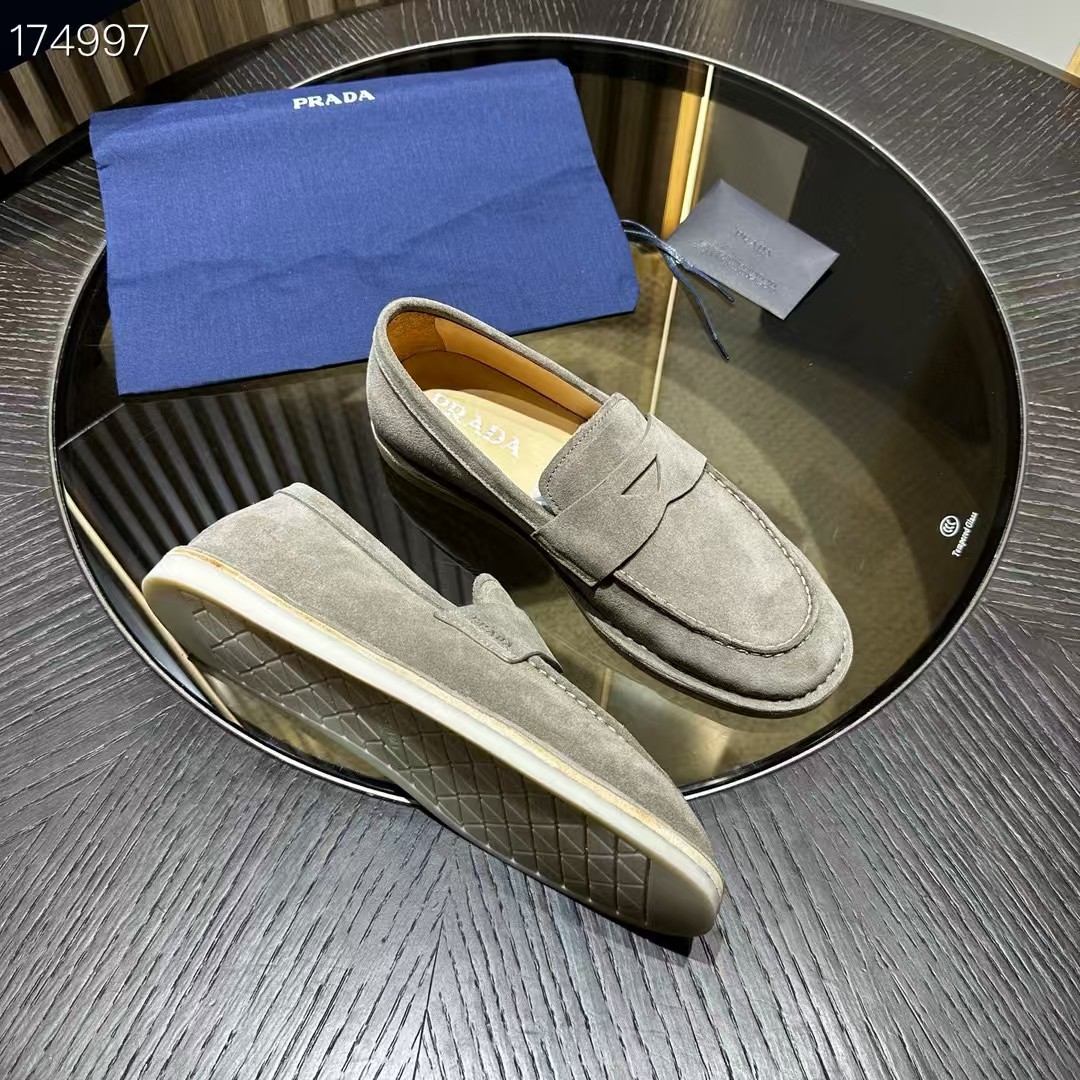Prada Leather Loafers with Enamel Triangle Logo and Leather Lining 8 a1745744630816 8727