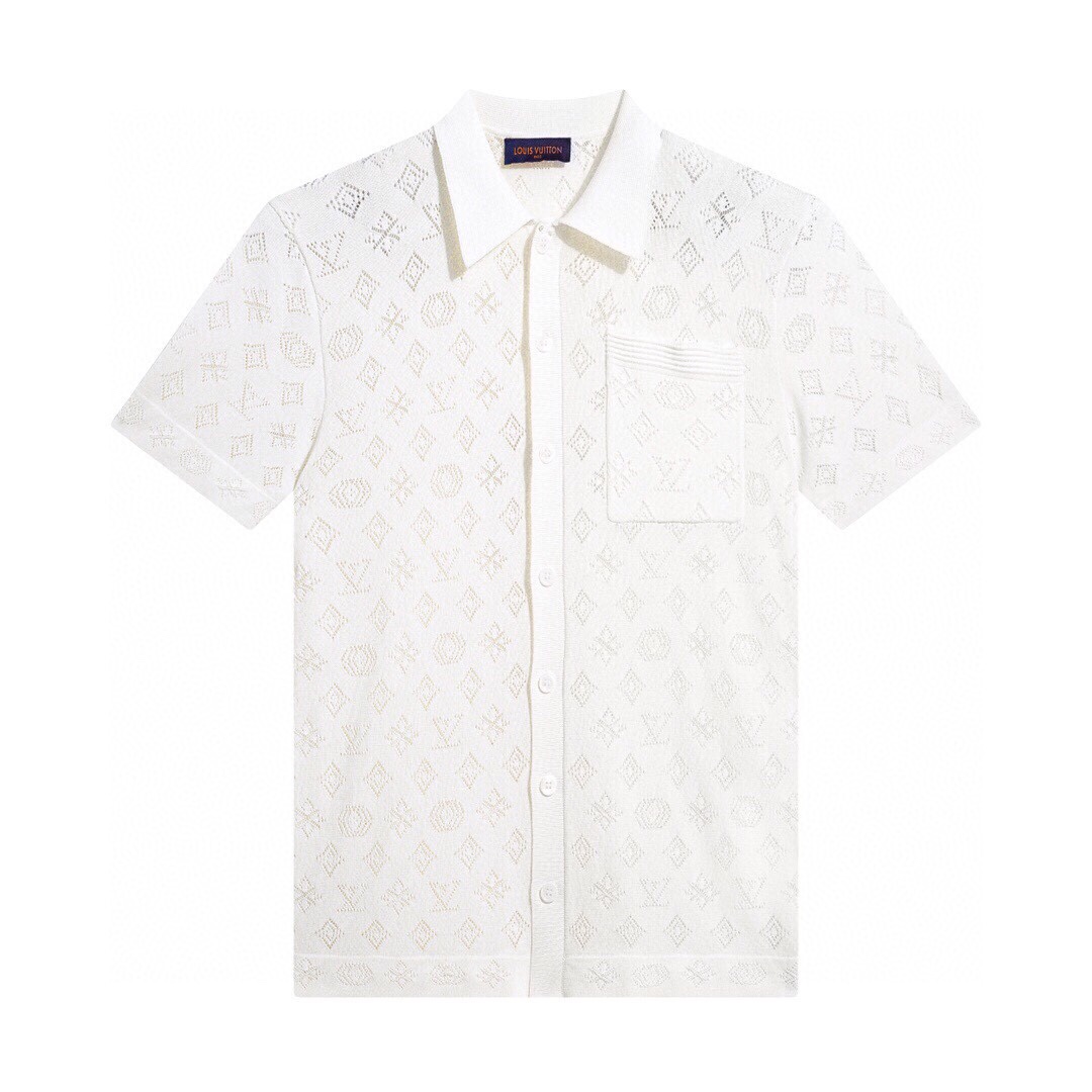 Louis Vuitton Clothing Shirts & Blouses White Unisex Mini