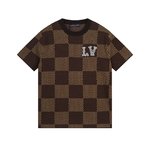Louis Vuitton Clothing T-Shirt Replica Best
 Embroidery Unisex Cotton Spring/Summer Collection Short Sleeve