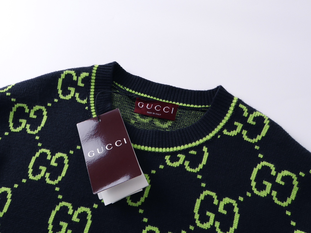 Gucci 古驰 24ss秋冬新品GG羊毛提花毛衣