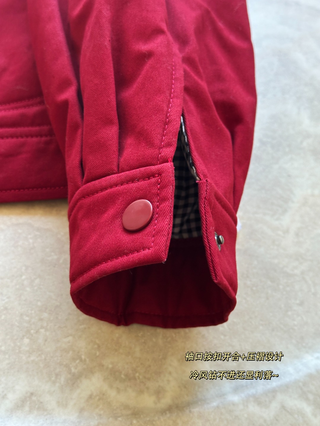 Cleverly paired with black corduroy material at the collar, creating a - Lifestyle 7
