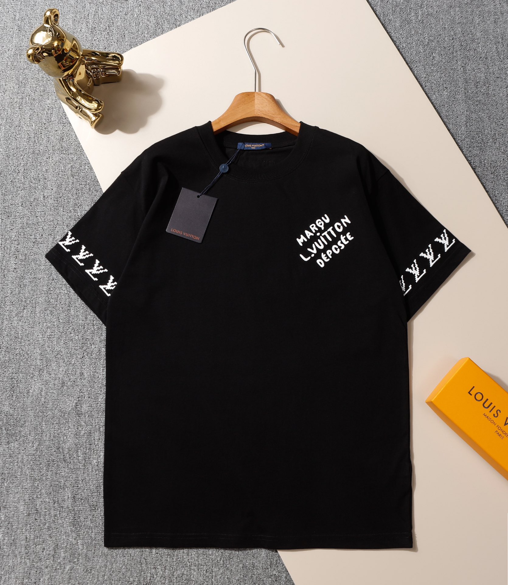 Louis Vuitton Clothing T-Shirt Cotton Spring/Summer Collection Short Sleeve