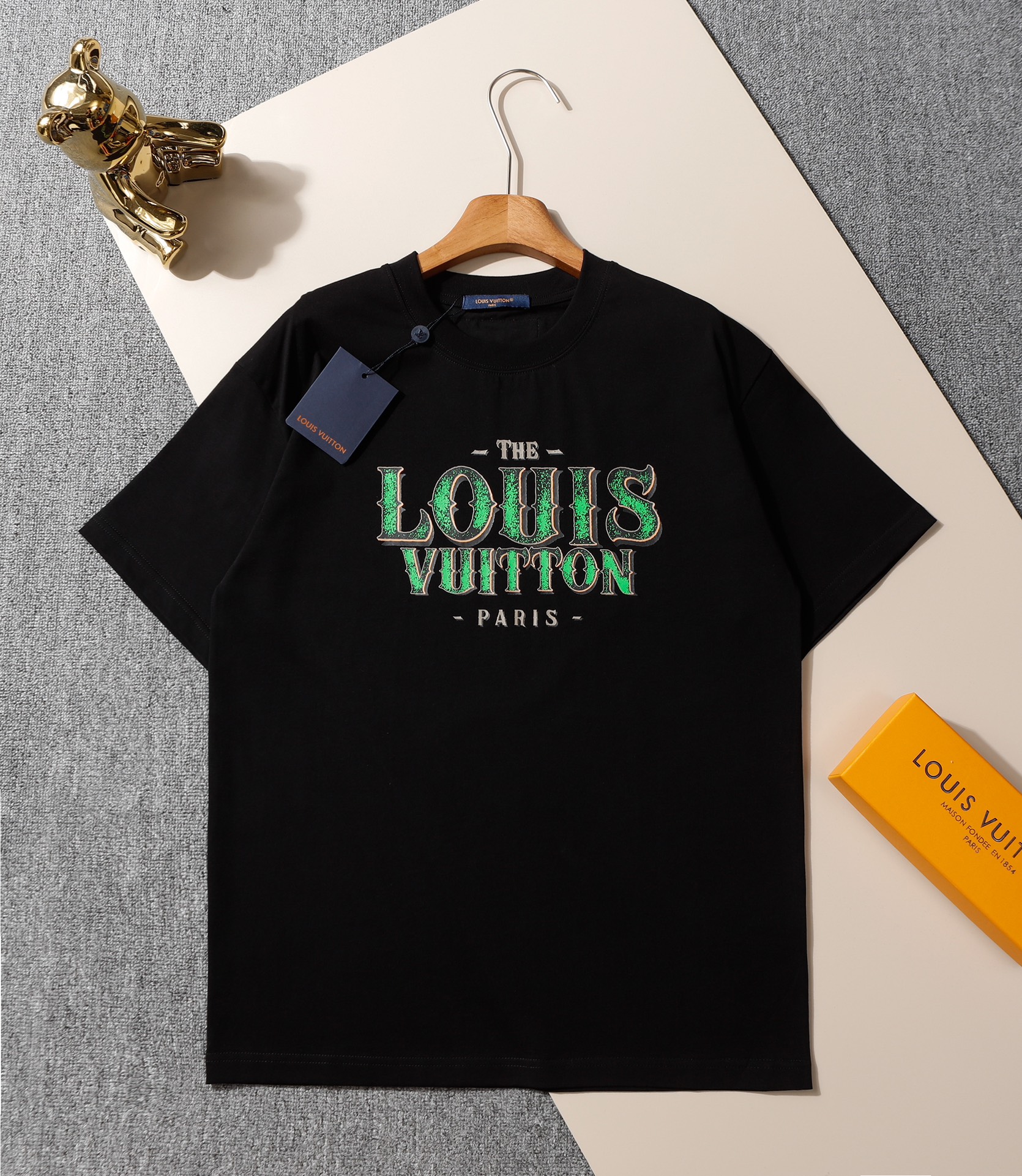 Quality Replica
 Louis Vuitton Clothing T-Shirt Embroidery Cotton Short Sleeve