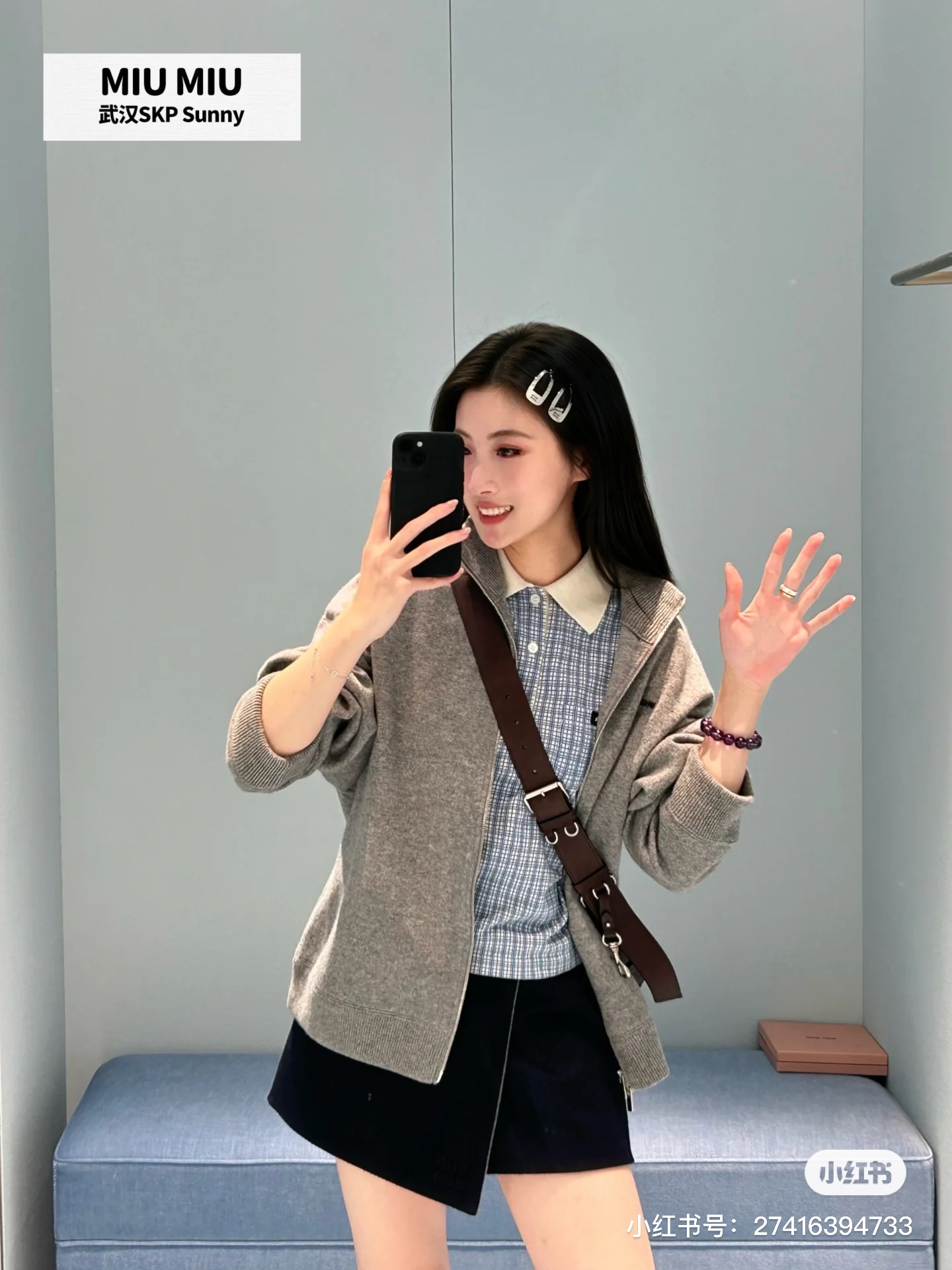 】一对 miumiu  发夹 出口订单最美单品 高级感十足 送礼自用都nice