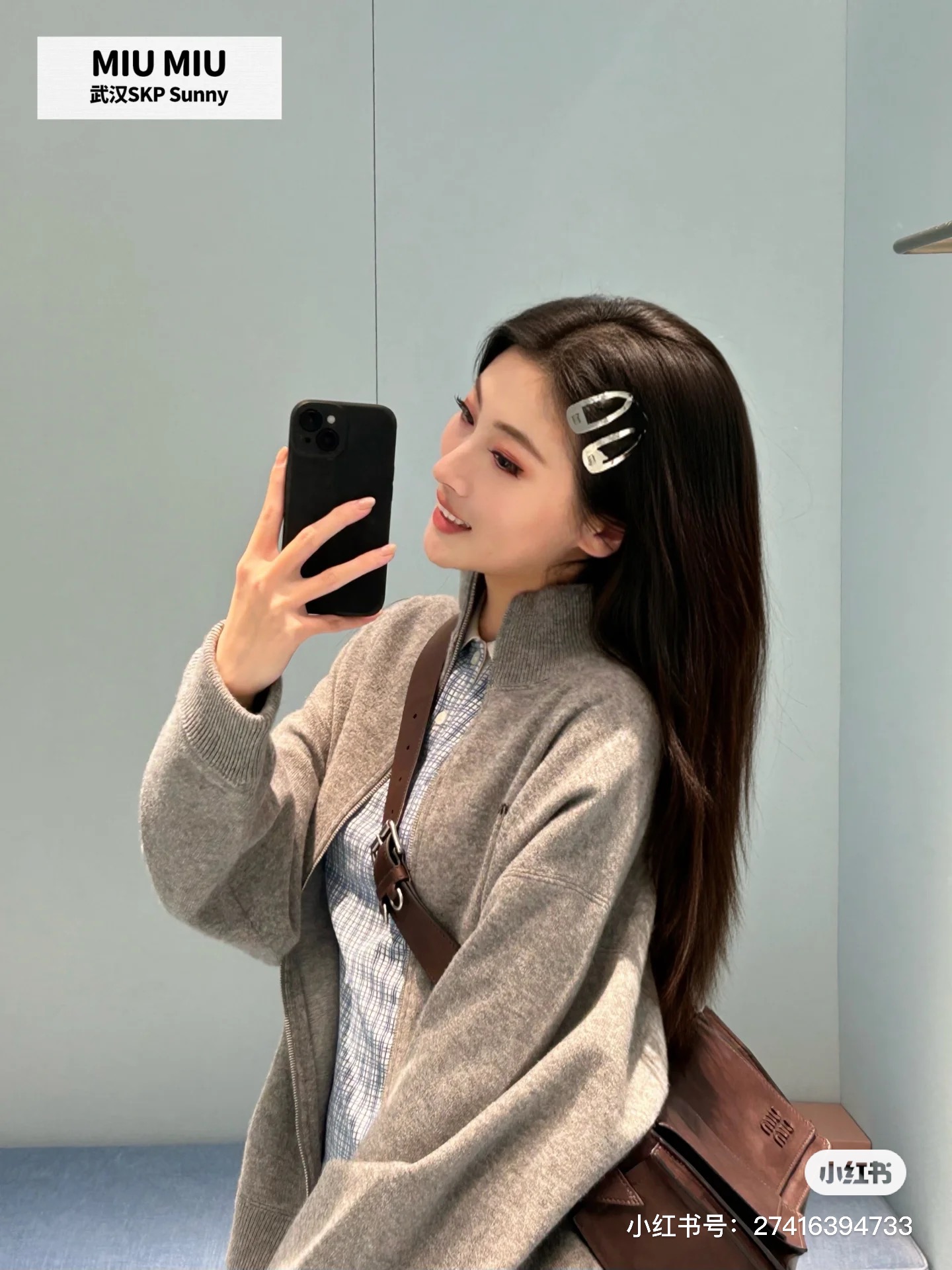 】一对 miumiu  发夹 出口订单最美单品 高级感十足 送礼自用都nice