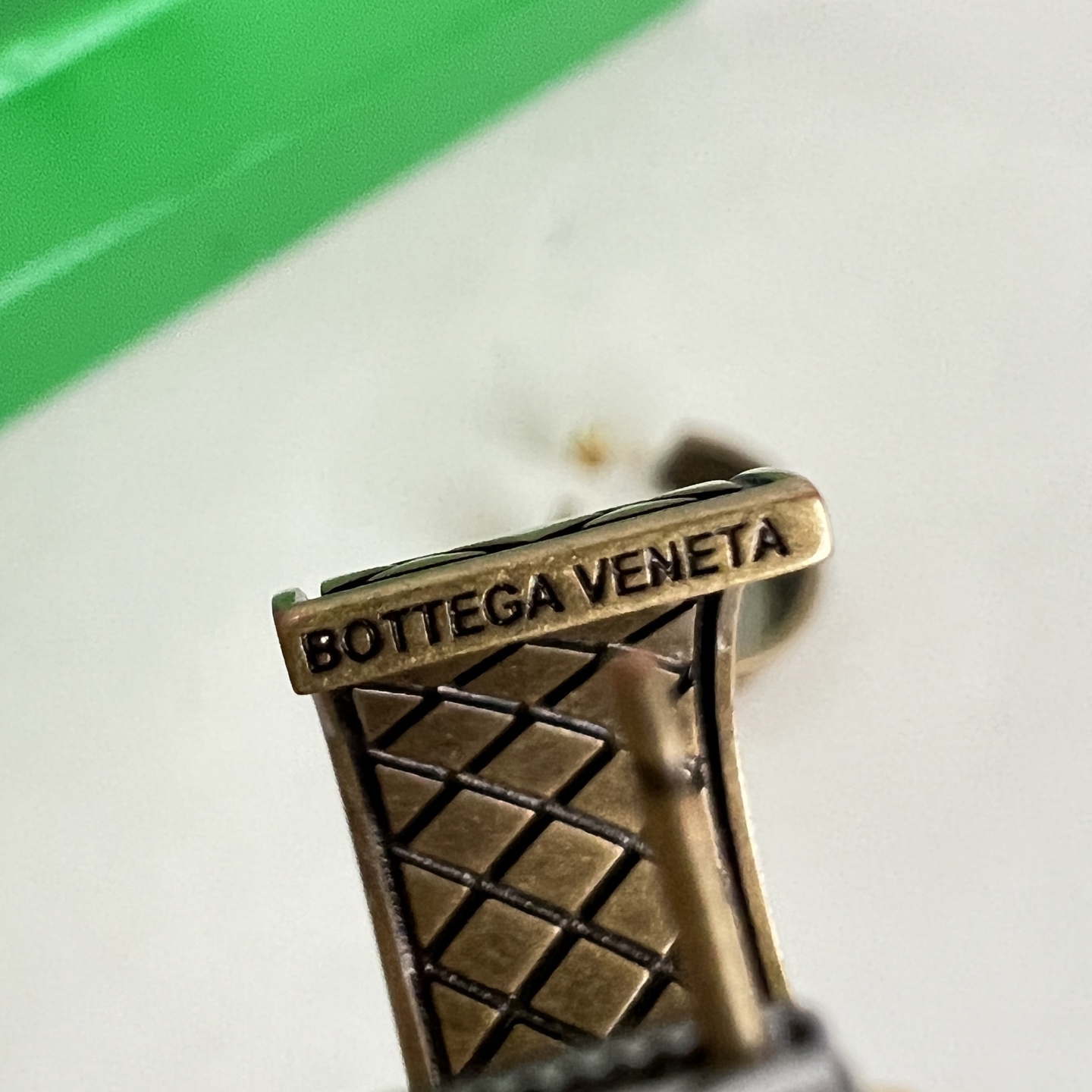 】Bottega Veneta 葆蝶家 复古菱格耳环Bv表达时髦的态度 蝴蝶耳钉KD120 大圈圈耳环K
