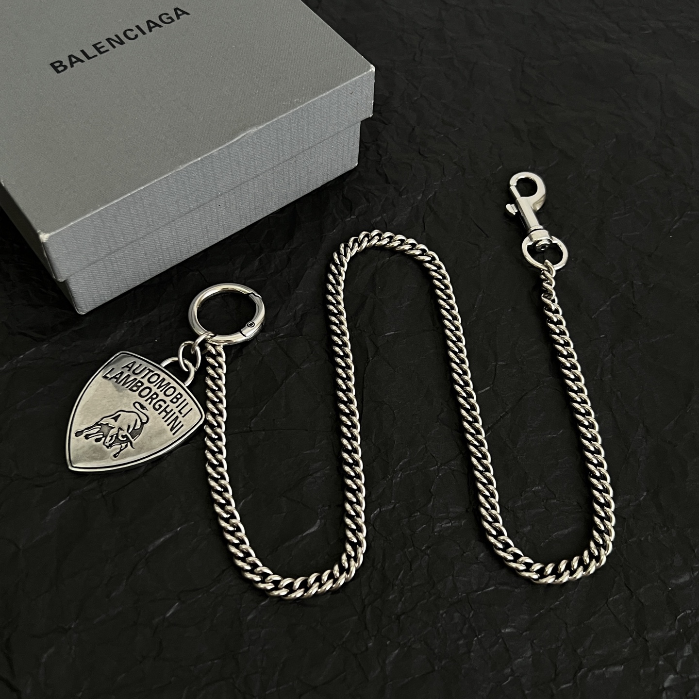 】原单货🔹🔹新品 巴黎世家 项链 钥匙扣（两用）Balenciaga 做旧款🔹专柜一致 黄铜材质 古金电
