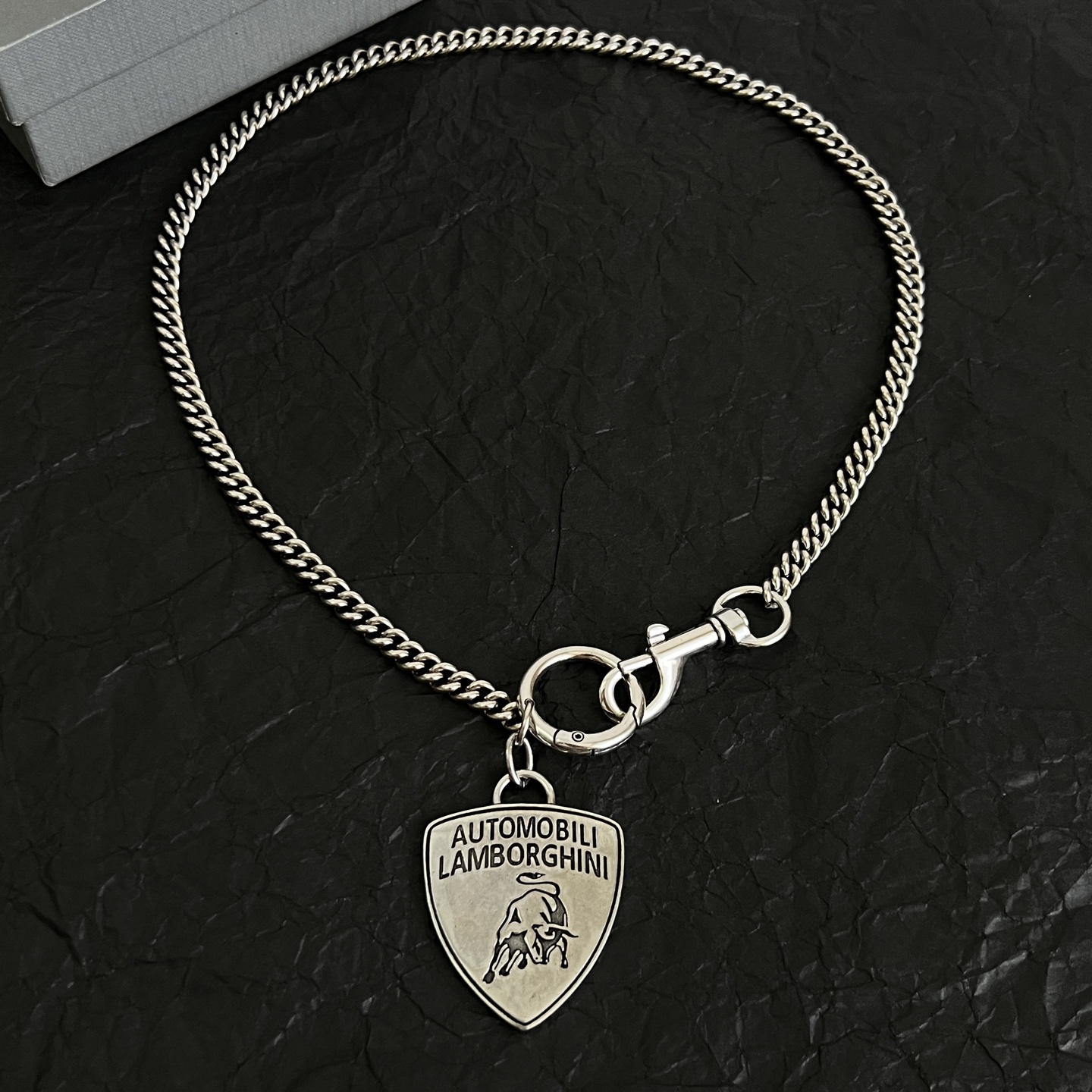】原单货🔹🔹新品 巴黎世家 项链 钥匙扣（两用）Balenciaga 做旧款🔹专柜一致 黄铜材质 古金电