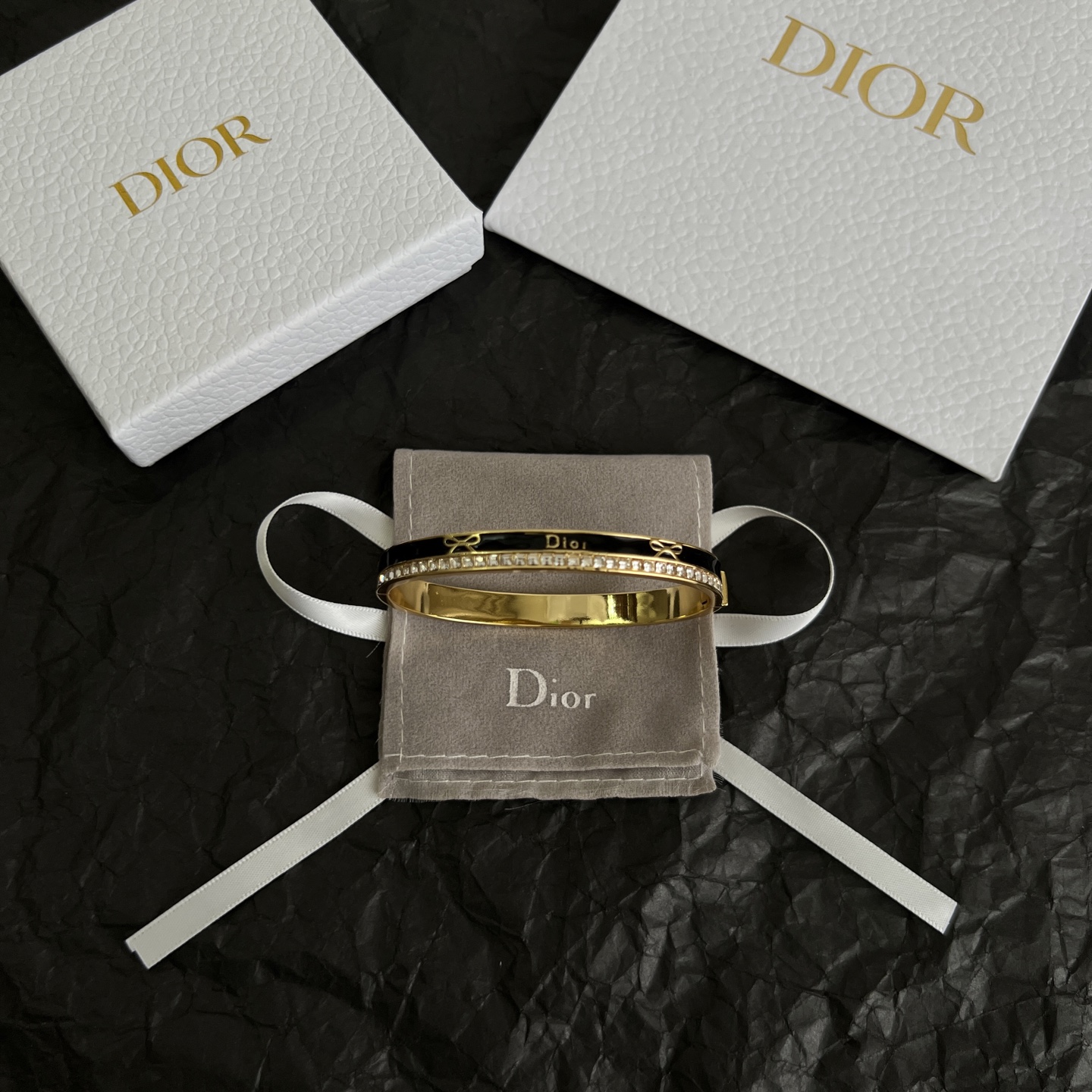 】👑Dior 迪奥  中古 手镯 专柜一致上新 精选原版一致 黄铜材质 甜美气质高雅。