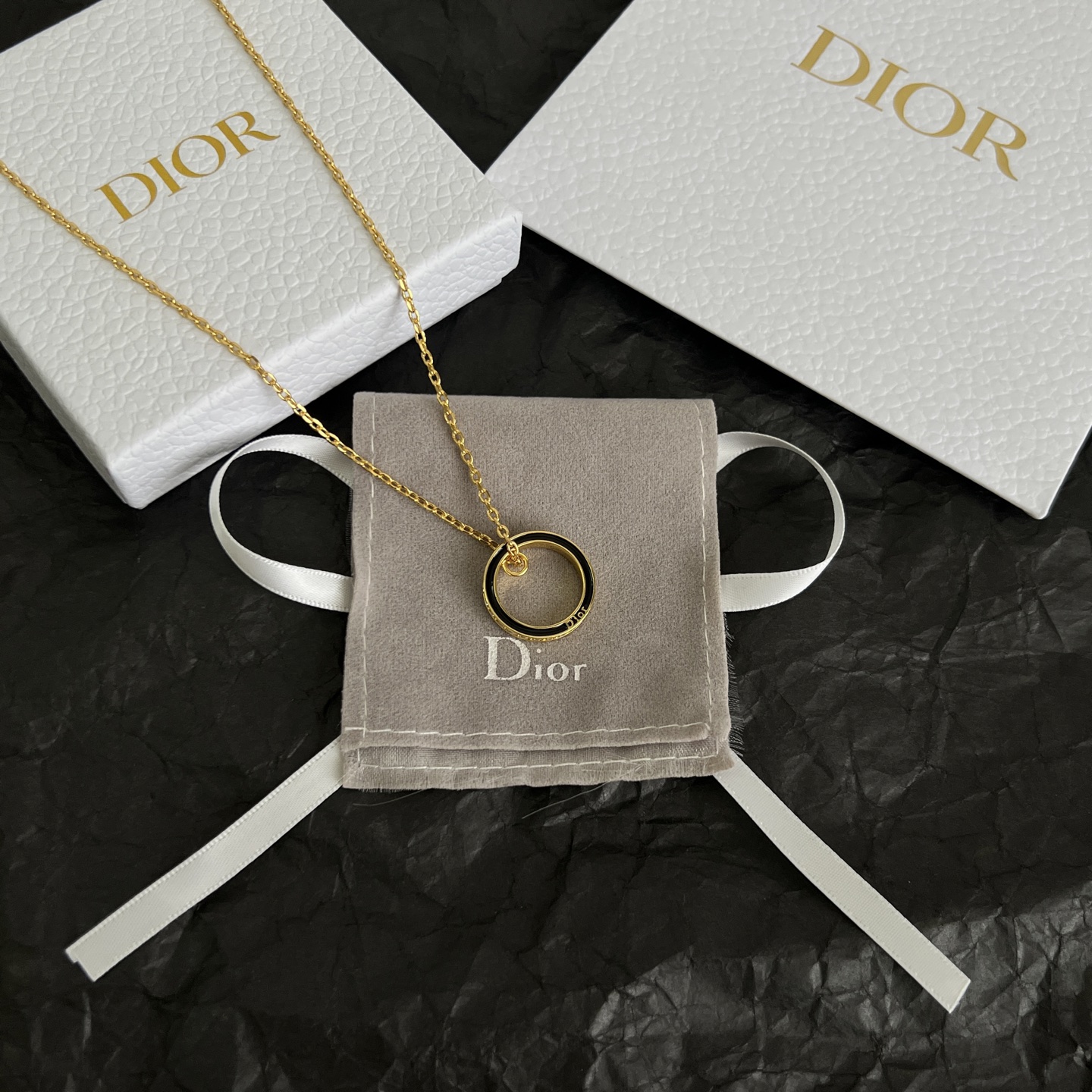 】👑Dior 迪奥  项链 精选原版一致 黄铜材质 甜美气质高雅。