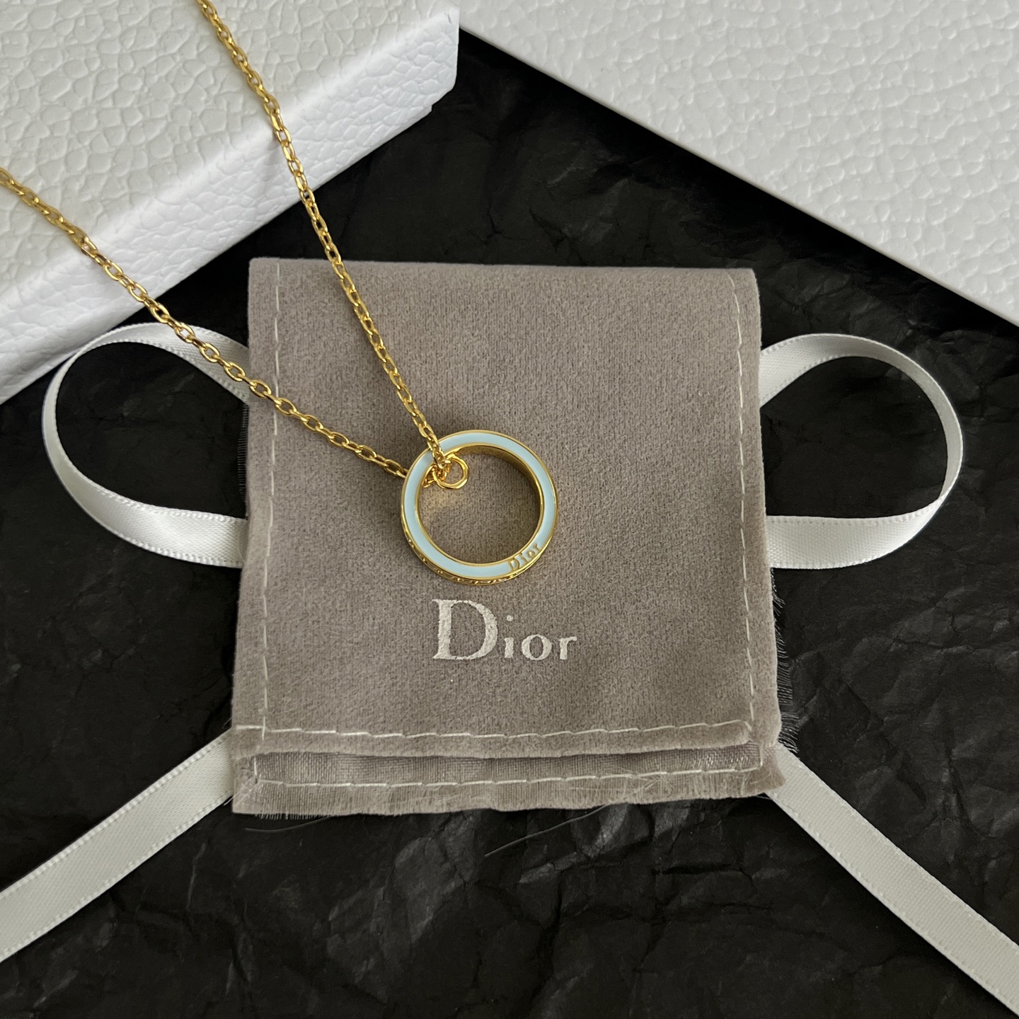 】👑Dior 迪奥  项链 精选原版一致 黄铜材质 甜美气质高雅。