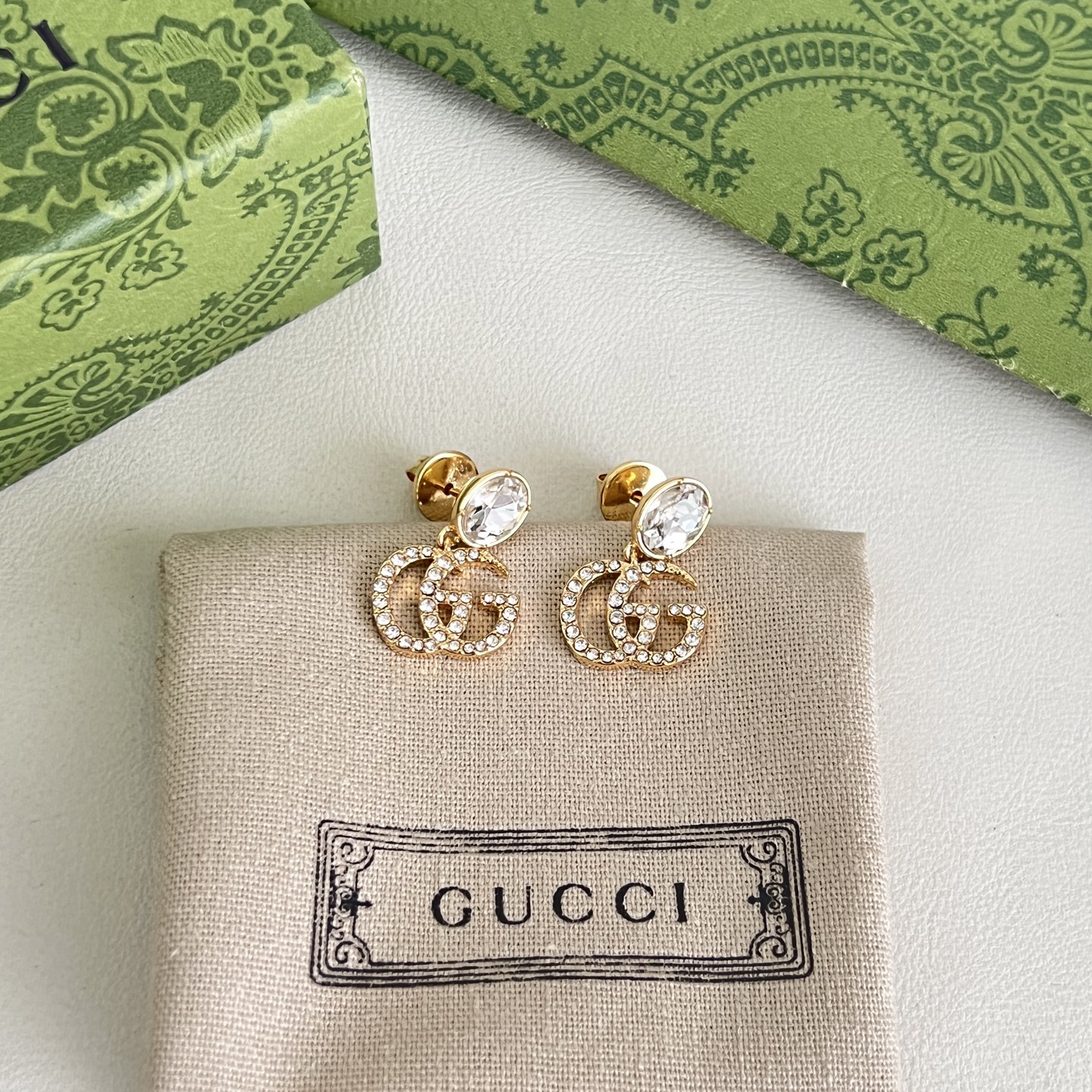】新款 珠宝系列 GUCCI 耳钉，原版1:1定制 奢侈 简约时尚 超耐看。