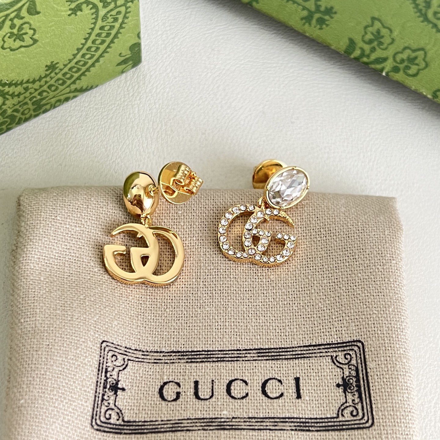 】新款 珠宝系列 GUCCI 耳钉，原版1:1定制 奢侈 简约时尚 超耐看。