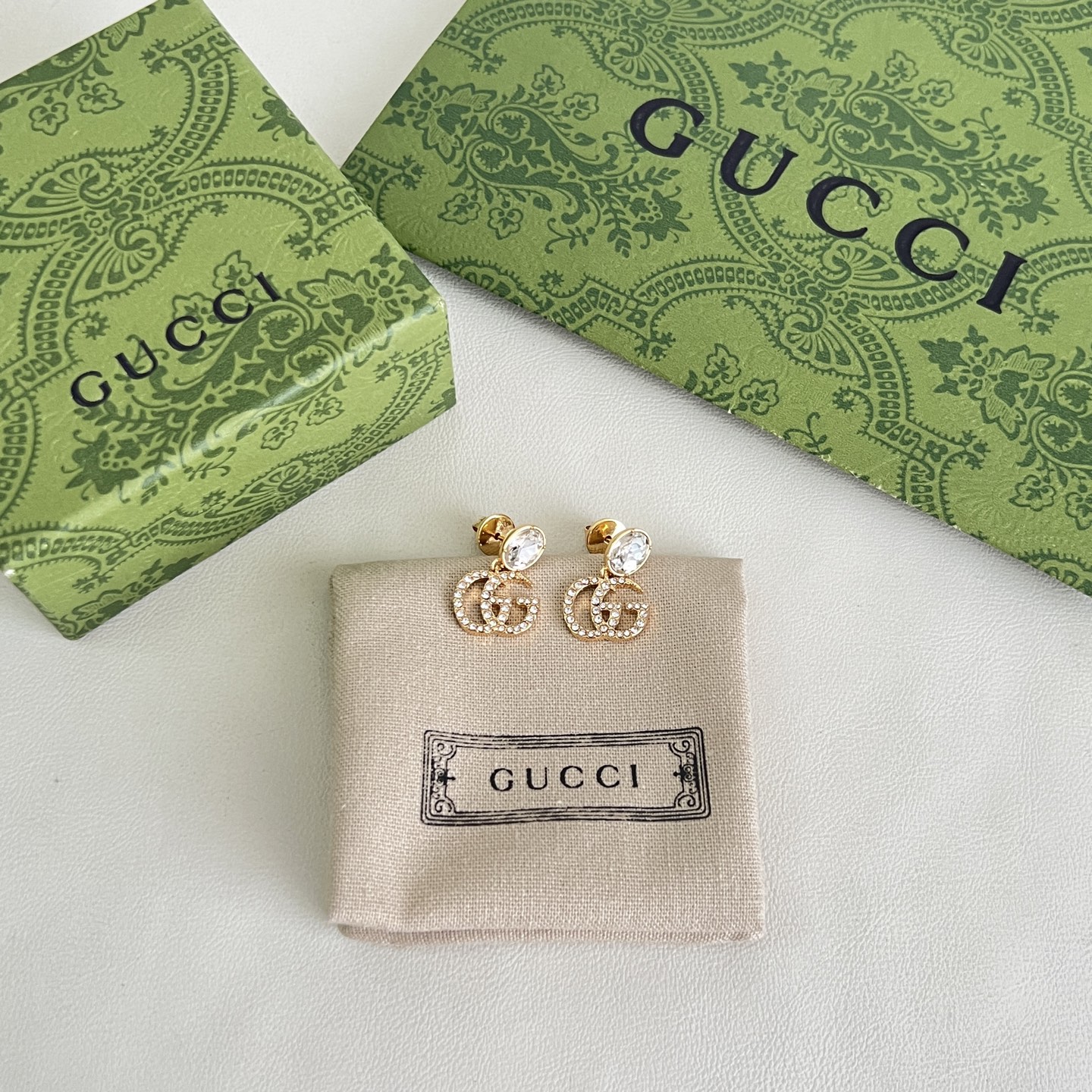 】新款 珠宝系列 GUCCI 耳钉，原版1:1定制 奢侈 简约时尚 超耐看。