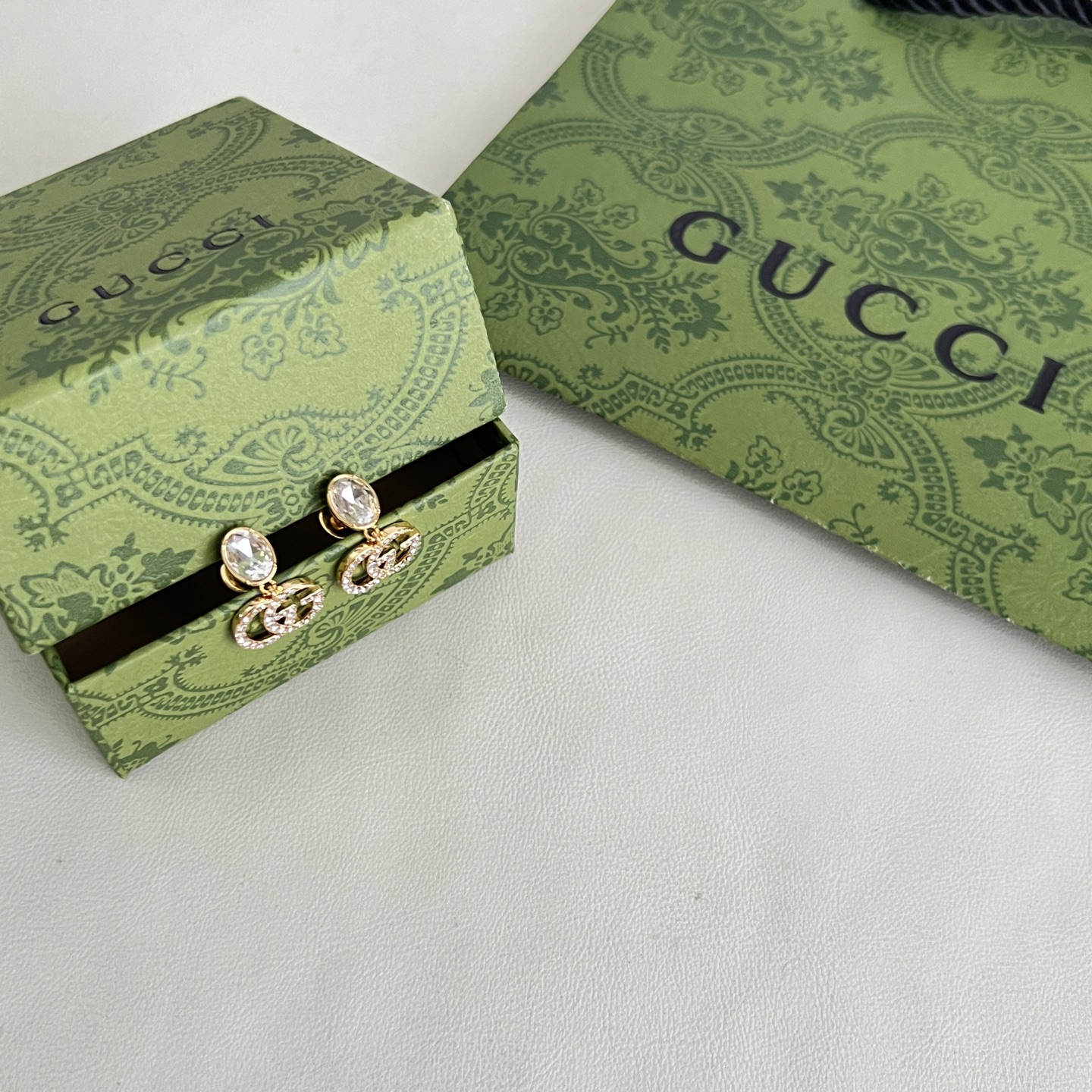 】新款 珠宝系列 GUCCI 耳钉，原版1:1定制 奢侈 简约时尚 超耐看。