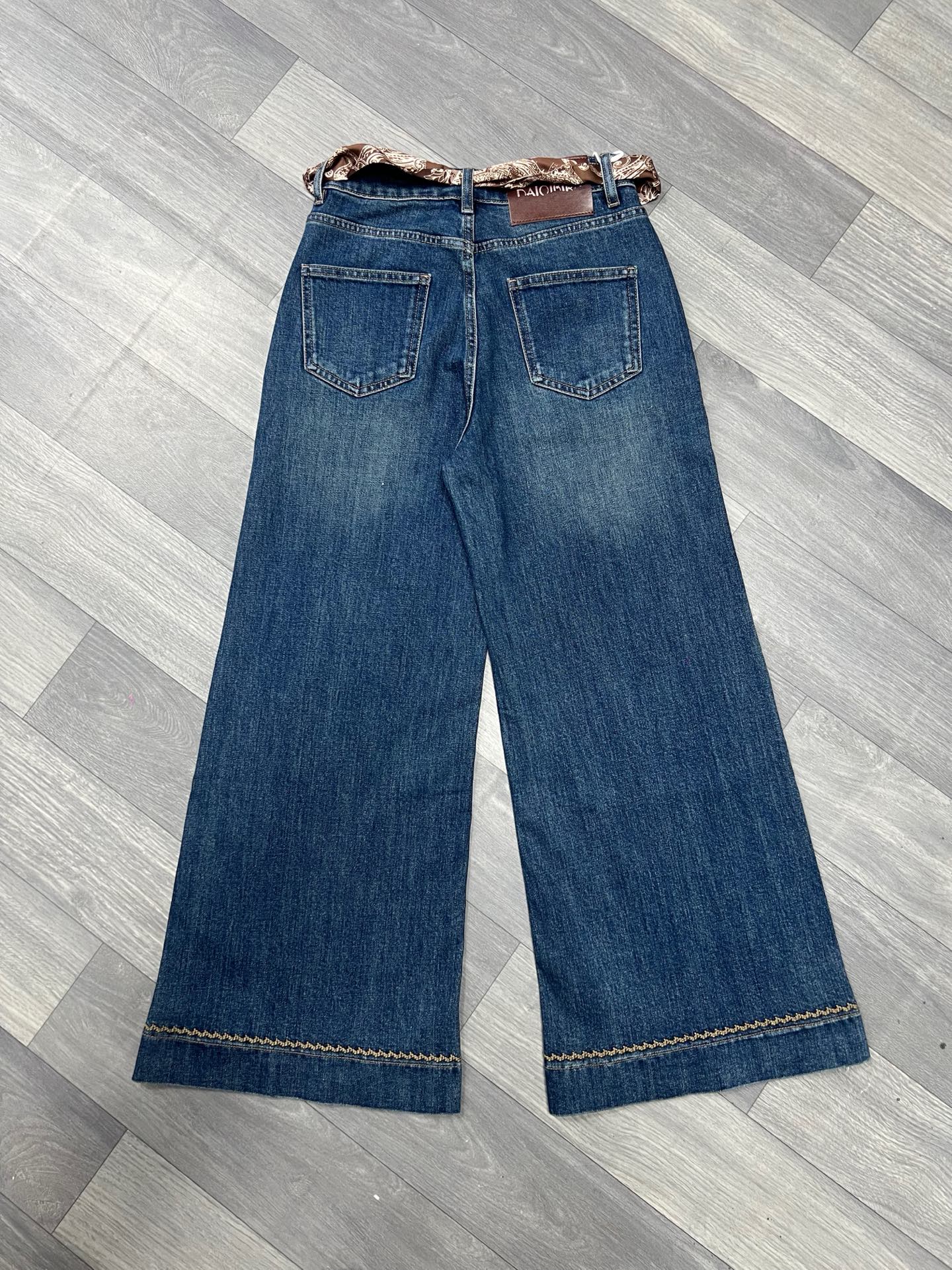 P480 SUPPORT FOR EXCHANGE, HIGH-QUALITY FEMALE SUIT, PACKAGED LP. NEW BROAD LEG CODE: S-XXL BLUE - 图片 2