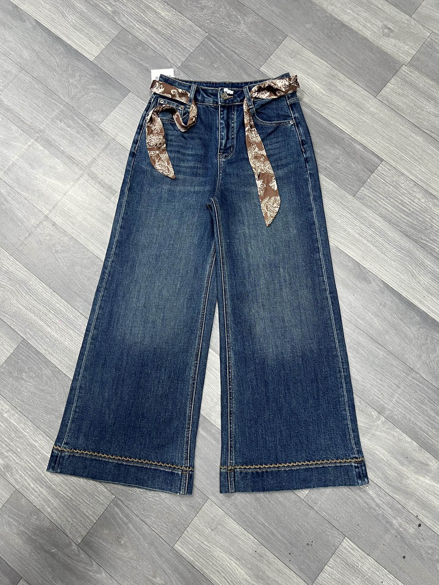 P480 SUPPORT FOR EXCHANGE, HIGH-QUALITY FEMALE SUIT, PACKAGED LP. NEW BROAD LEG CODE: S-XXL BLUE - 图片 1