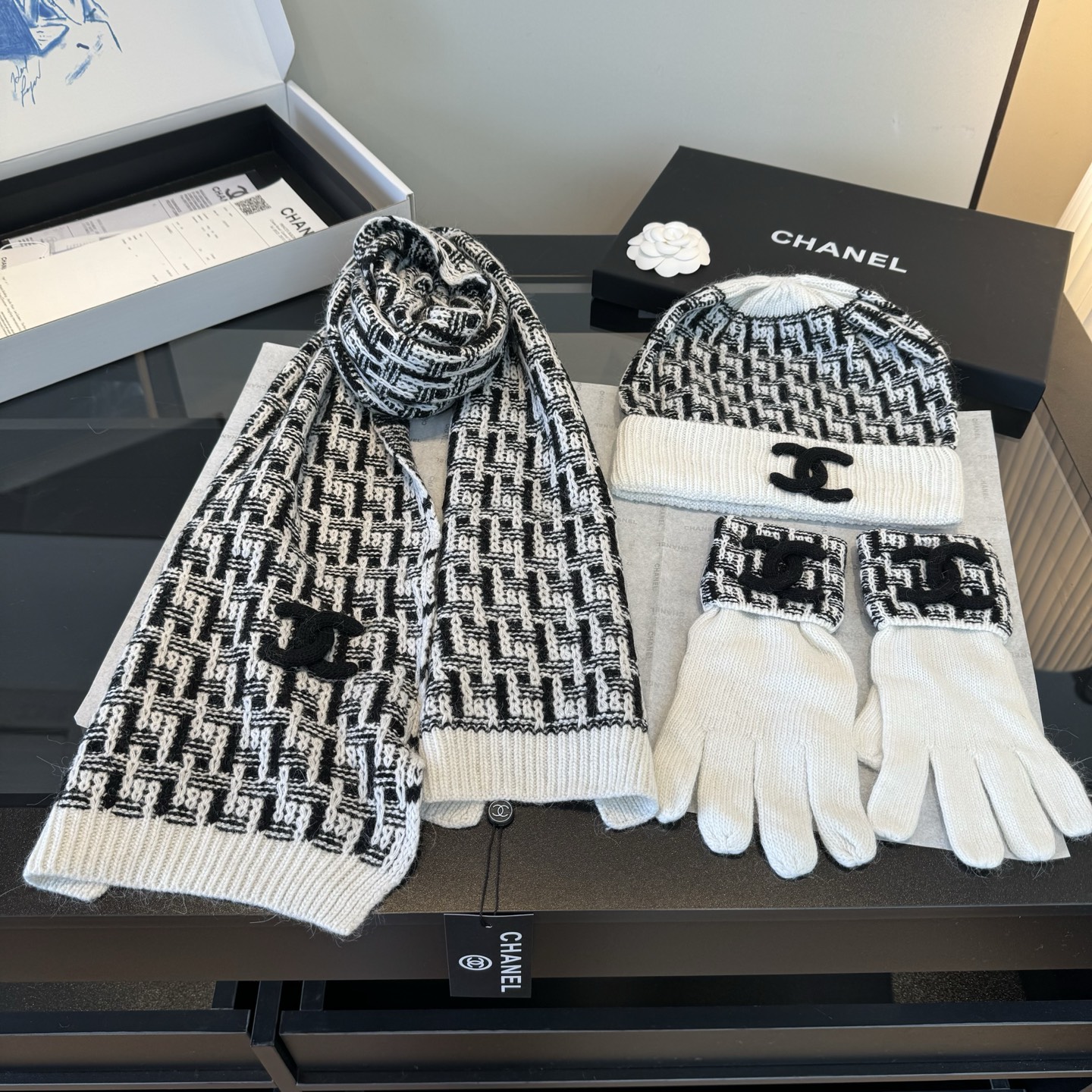 Chrome Hearts 𝑪𝒉 线绒标志三件套