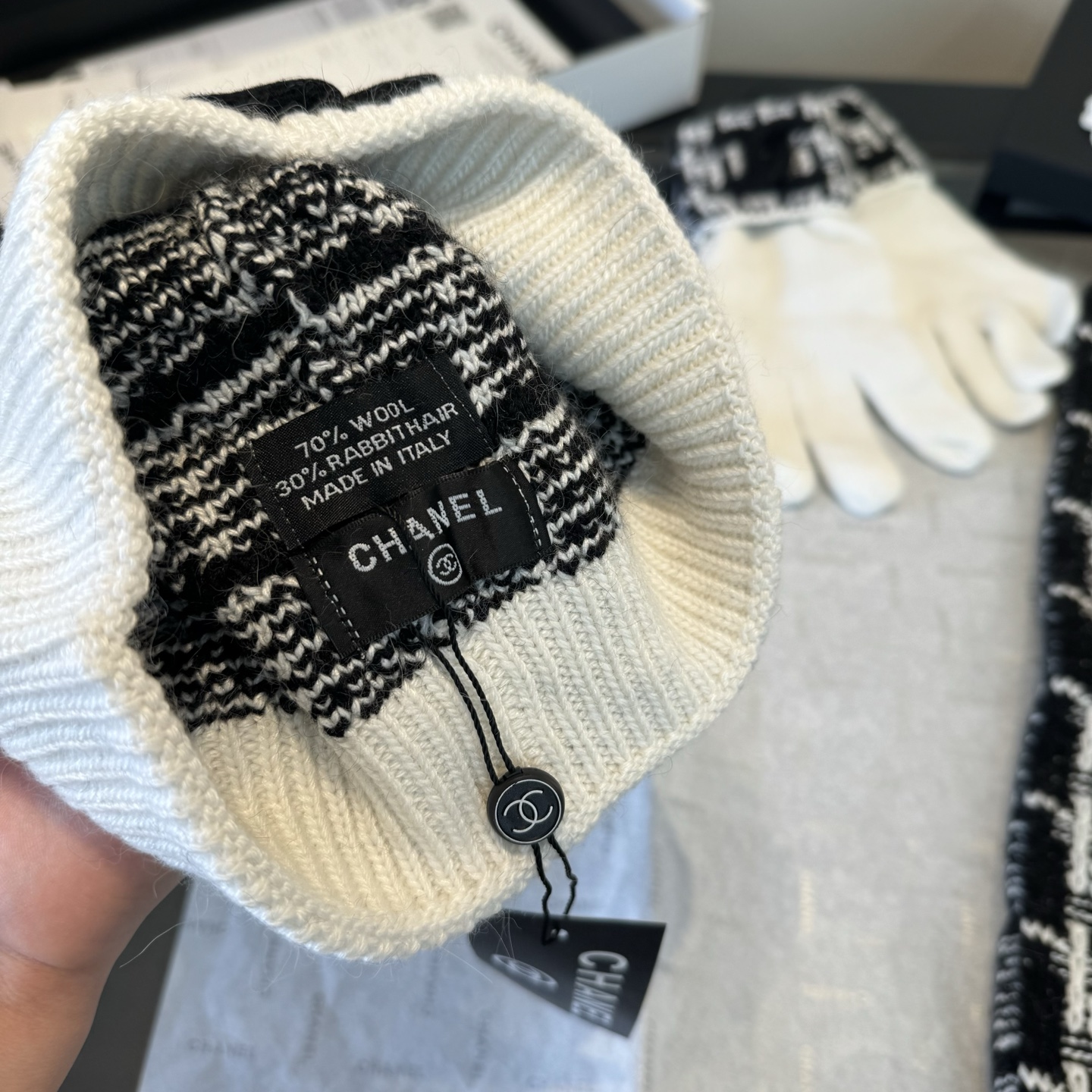 Chrome Hearts 𝑪𝒉 线绒标志三件套