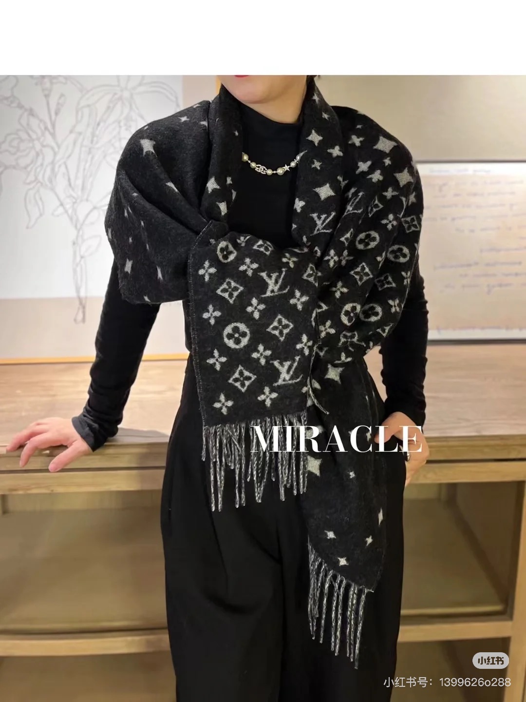 Louis Vuitton 𝐋𝐨𝐮𝐢𝐬 𝐕𝐮𝐢𝐭𝐭𝐨𝐧 Galaxy 星空羊绒披肩