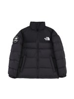 The North Face Clothing Down Jacket Black White Lattice Unisex Nylon Duck Down Fashion