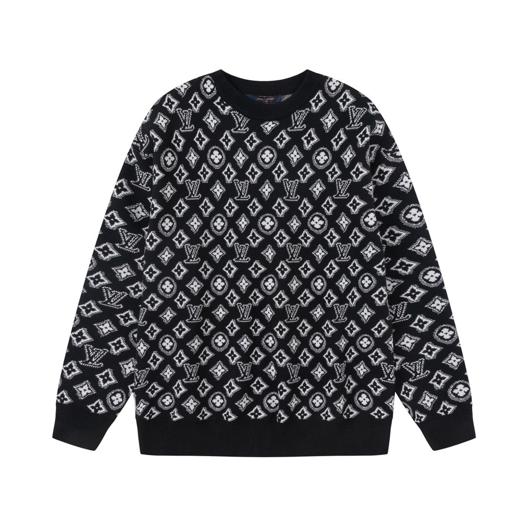 Louis Vuitton Clothing Sweatshirts Cotton Knitting Wool