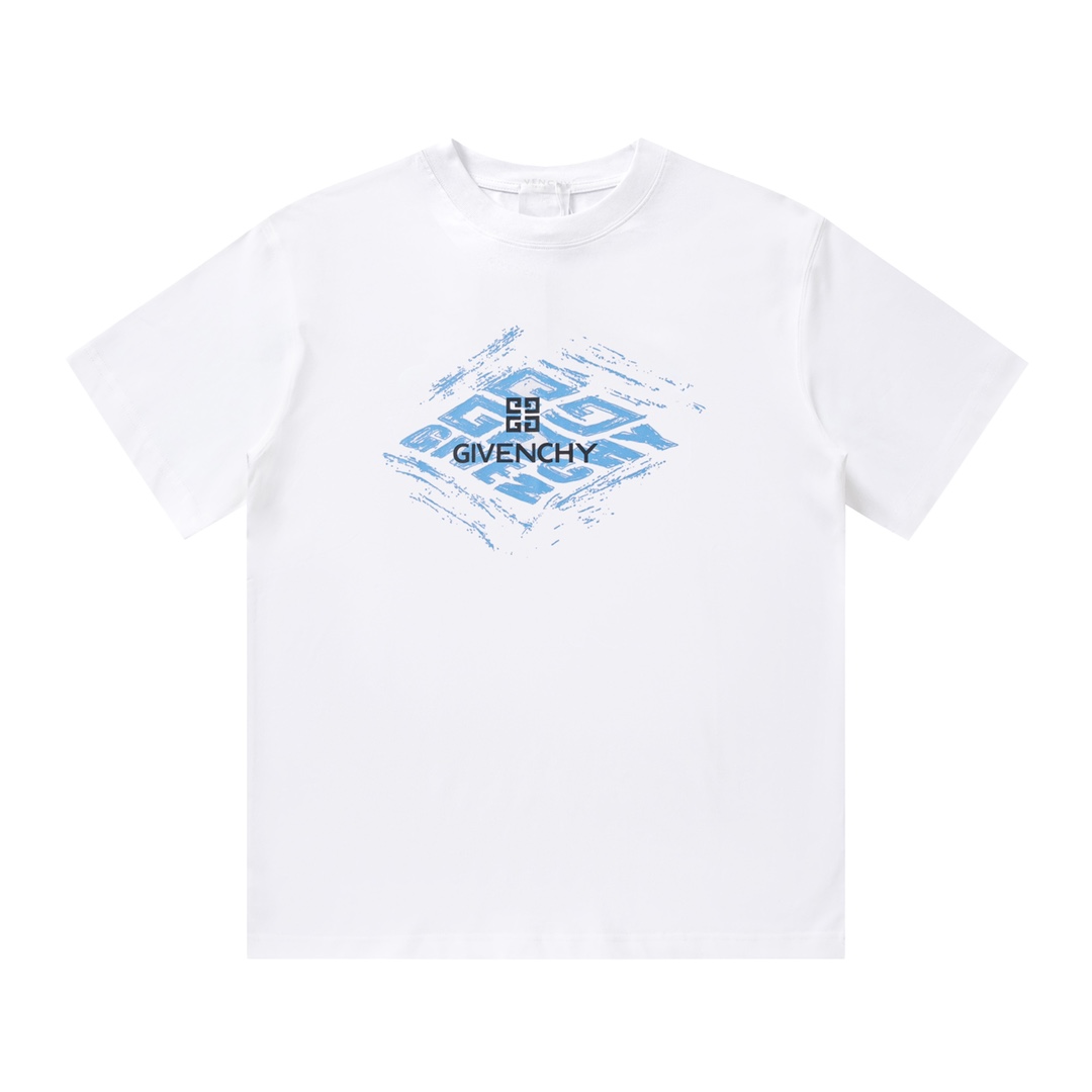 Givenchy / Givenchy 24fw nueva camiseta casual de manga corta estampada recomendada Color: Negro Blanco Talla: XS S M L…