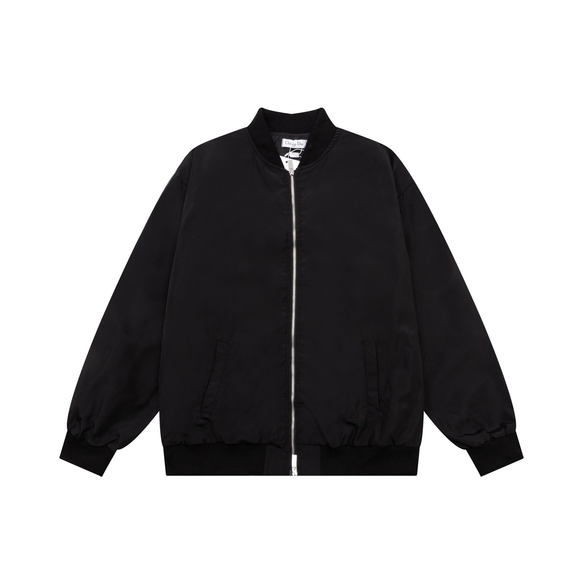 DIOR/Dior CD23SS última chaqueta bomber con letras planas bordadas en la espalda para hombres y mujeres. La parte trase…