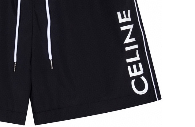 2024 Celine/Slein Summer Shorts Collection: High-Quality Polyester, Logo Print, Delicate Design - 图片 9