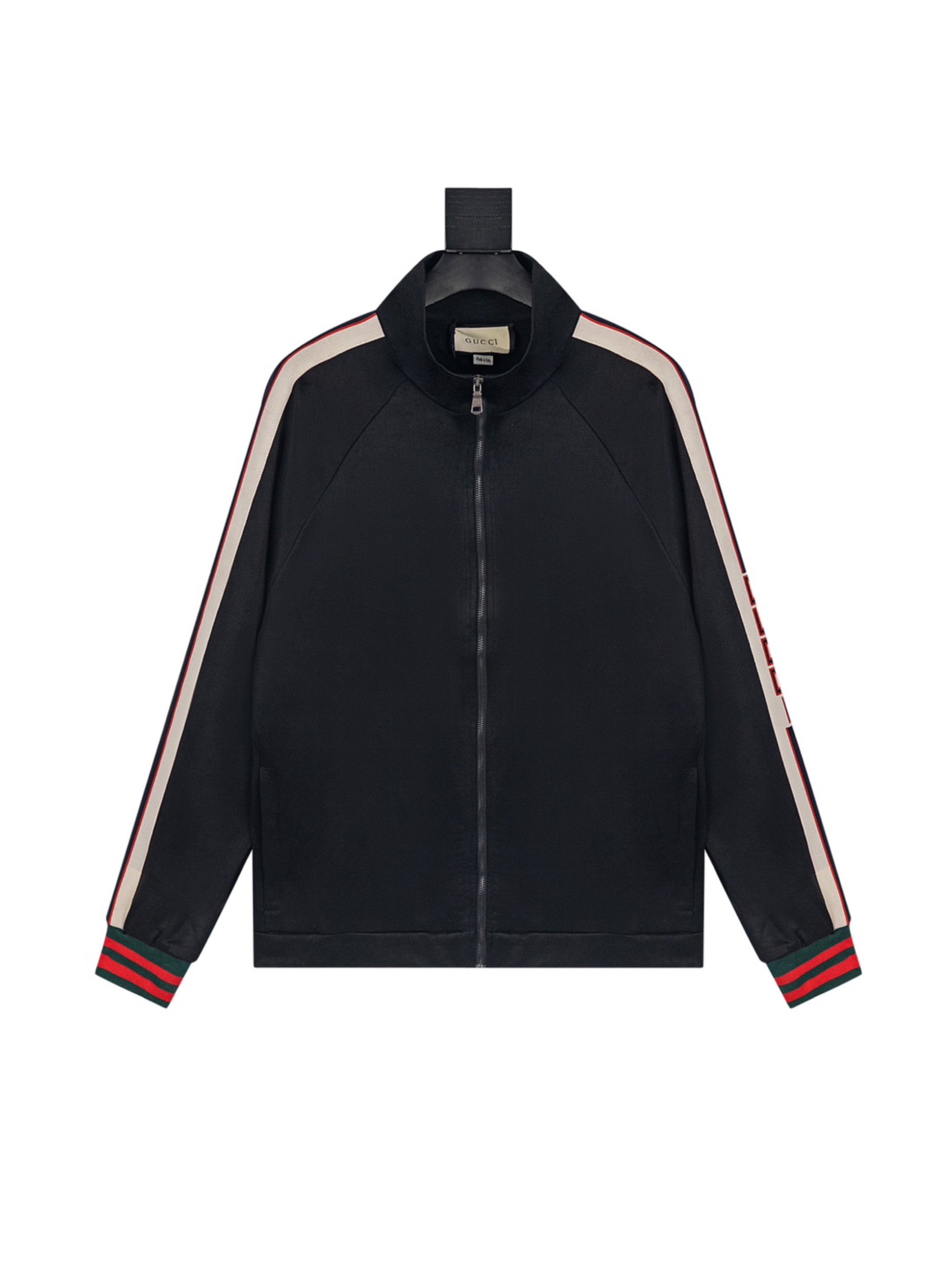 Gucci/古驰22ss经典织带Logo外套 原版购入，完美还原。定织定染面料，侧边蛇纹Logo完美对位，区别市面错误版本，定制五金，水洗标，下摆袖口螺纹还原Zp，代购混卖版本。 尺码：XS S M L