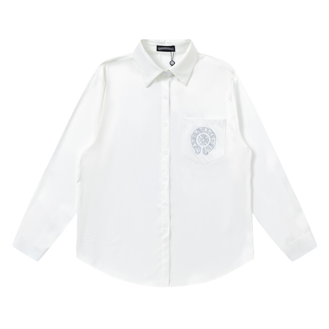 Chrome Hearts Clothing Shirts & Blouses Replica Wholesale
 Unisex Silk Long Sleeve