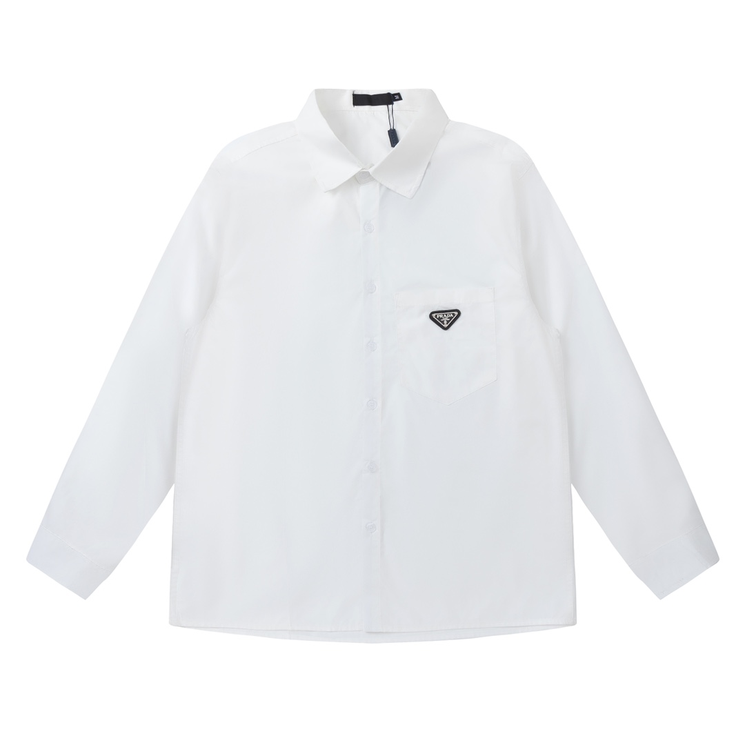 Prada 24ss Silk Shirt with Unique Design and Quality Craftsmanship - 图片 1