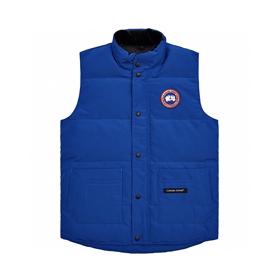【Azul rey】 Canada Goose Canada Goose #Freestyle Crew 4154M chaleco de plumón para hombre y mujer ➖ ¡Sincronización con …