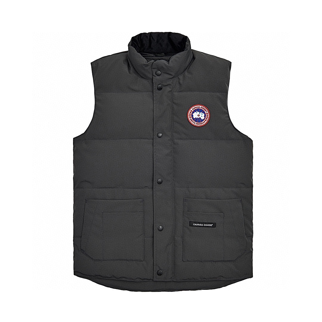 【Gris】 Canada Goose Canada Goose #Freestyle Crew 4154M chaleco de plumón para hombre y mujer ➖ ¡Sincronización con el o…